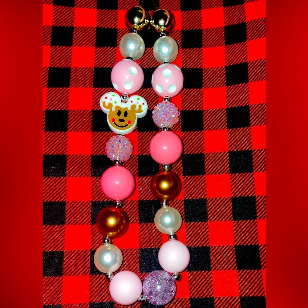 Kids Chunky Bubblegum Necklace & Bracelet Set